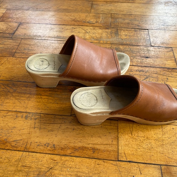No. 6 Daria Clog mid heel in Caramel, size 38 - Picture 4 of 7